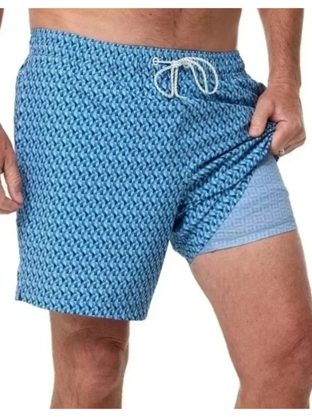 NWT Bonobos Swim Shorts Men's XL Blue UPF 50+ Quick Dry 4-Way Stretch